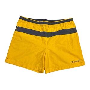 Ralph Lauren Men’s Yellow Polo Sport Swim Shorts Size L NWOT